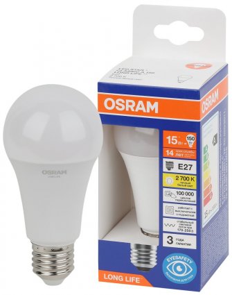 Фотография товара 'Osram 4099854186158 Лампа светодиодная LED Star груша, 1521лм, 15Вт'