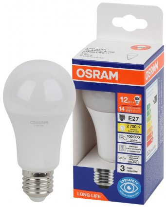 Фотография товара 'Osram 4099854186066 Лампа светодиодная LED Star груша, 1055лм, 12Вт'