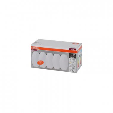 Фотография товара 'Osram 4058075584235 Выгодный пак LED VALUE 5 штук GX53 7Вт 3000К'