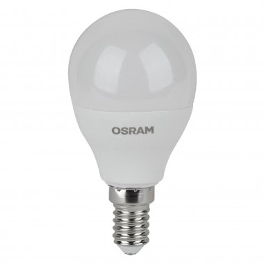 Фотография товара 'Osram 4099854327537 Светодиодная лампа LED STAR шар (P) 9Вт 2700К E14 170-250В'