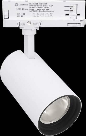 Фотография товара 'Osram 4099854370403 Светодиодный трехфазный трековый светильник LEDVANCE 40W 3500K'