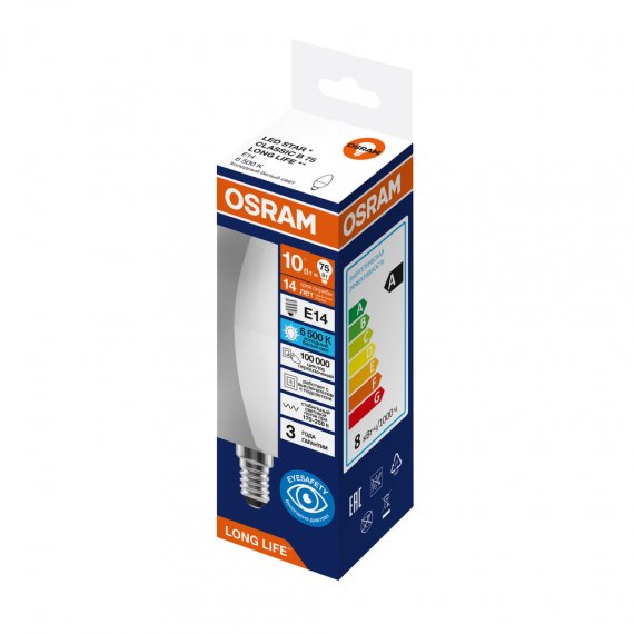 Фотография товара 'Osram 4099854186936 Лампа светодиодная LED Star свеча, 806лм, 9Вт'