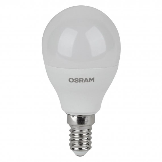 Фотография товара 'Osram 4099854327537 Светодиодная лампа LED STAR шар (P) 9Вт 2700К E14 170-250В'