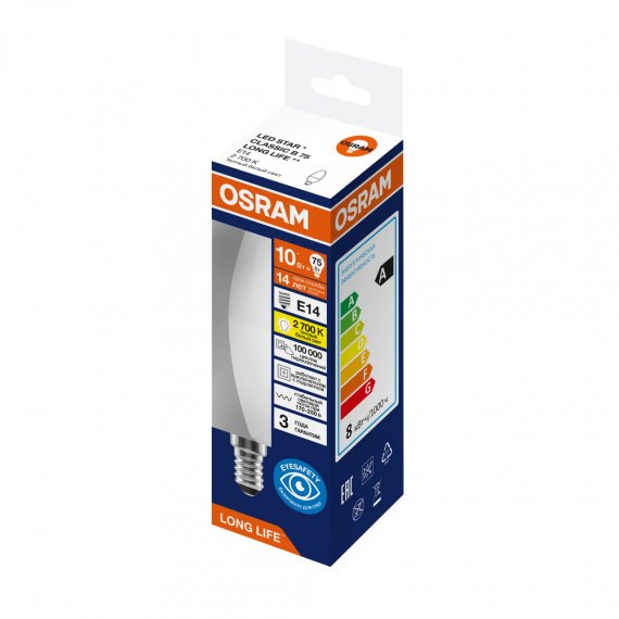Фотография товара 'Osram 4099854186813 Лампа светодиодная LED Star свеча, 806лм, 9Вт'